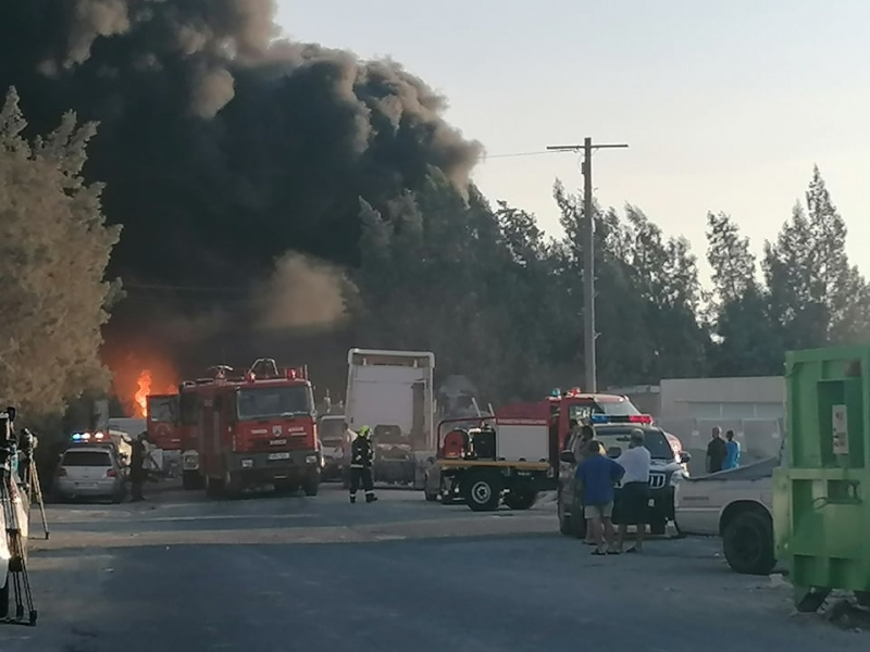 VIDEO: Explosions in the factory that caught fire in Geri, vehicles are burning!