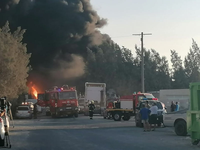 VIDEO: Explosions in the factory that caught fire in Geri, vehicles are burning!