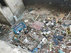Refugee apartment building in miserable condition in the area of Omonia - 