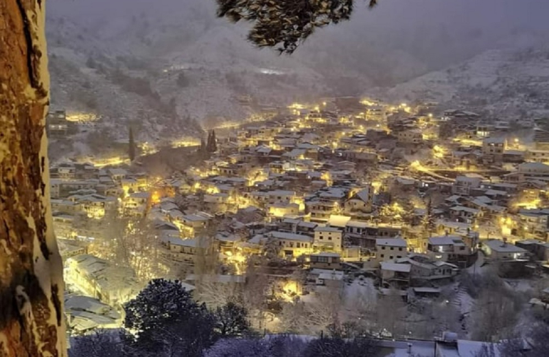 Pictures of another Cyprus: Photos and videos from the snowy villages - New cold is coming from Sunday