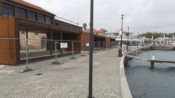 Uprising in Paphos: The port was filled with iron constructions