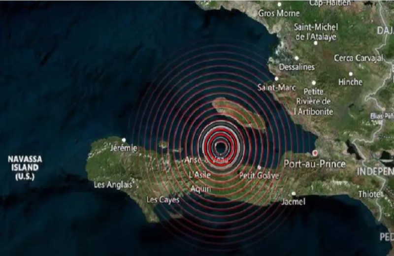 A strong earthquake measuring 5.3 on the Richter scale shook Haiti