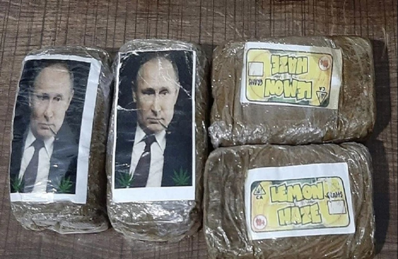 Putin on hashish: Cannabis loaded with photo of Russian president washed away in Libya