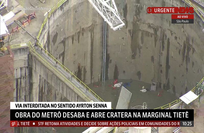 Brazil: Highway section of Sao Paulo collapses near subway construction site