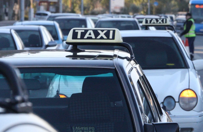Six-hour work stoppage of taxi drivers on February 7