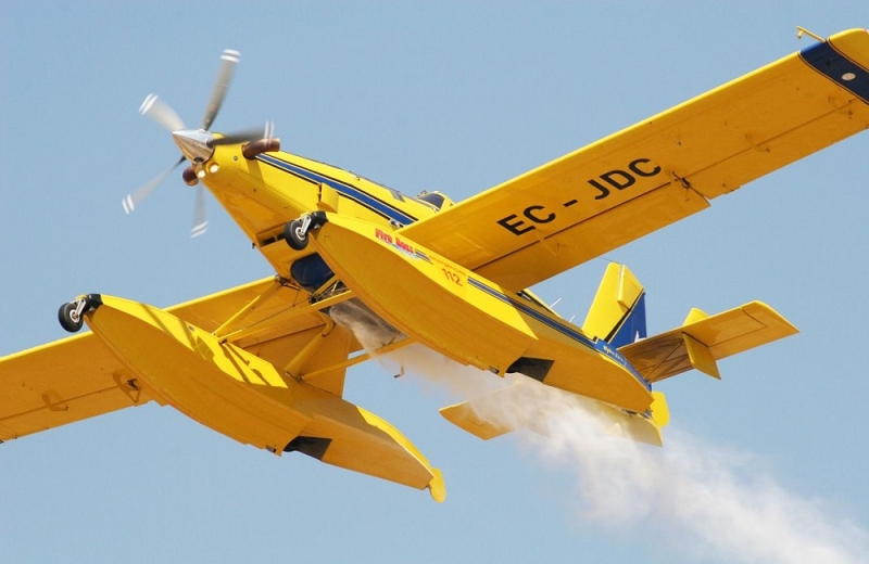 Το Τμorμα Δασν &pi ;αρελαβε τα δyο ισπανικα αεροπλαν α τyπου Air Tractor για κατασβεση των πυρκα γιoν (βiντεο)