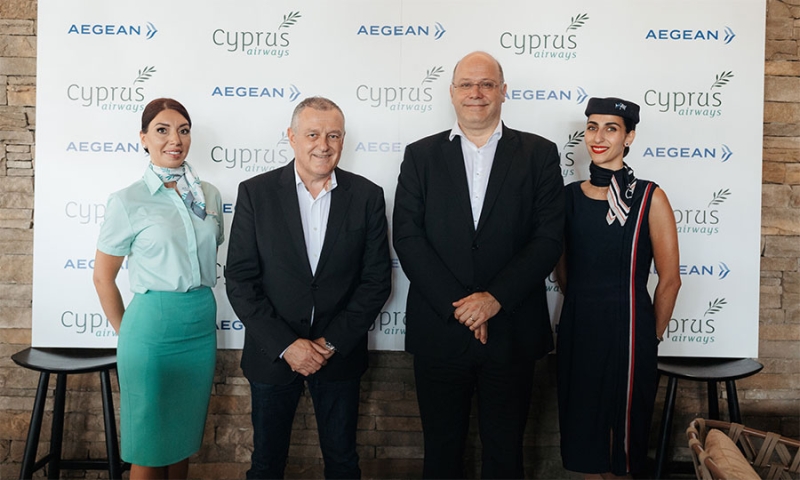 Ανακοινoθηκε η συ&nu ;εργασΙα AEGEAN - Cyprus Airways: Τα οφελη για τους επι βατες